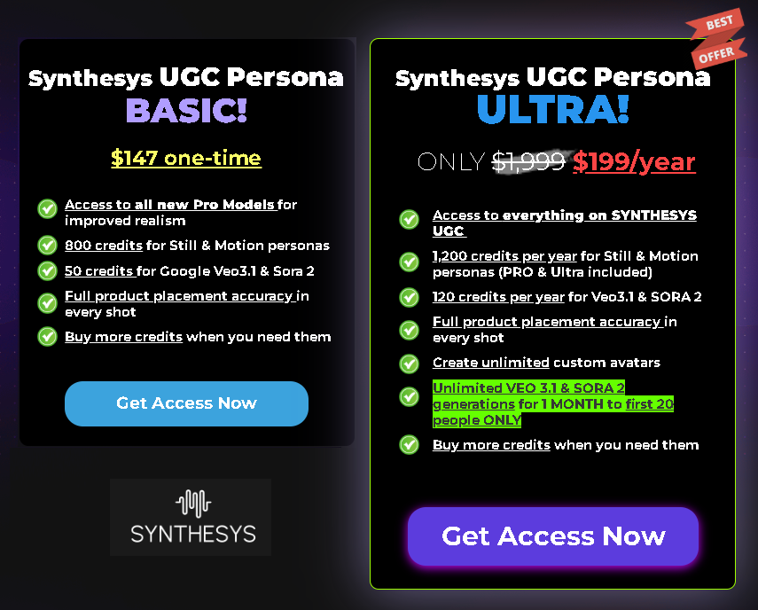 Discover how Synthesys UGC Persona, powered by Sora 2 and Veo 3.1, is revolutionizing AI video ads for e-commerce. Try it today.